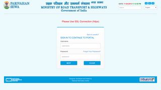 
                            10. CAS – Central Authentication Service - Parivahan Sewa