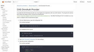 
                            1. CAS OmniAuth Provider | GitLab