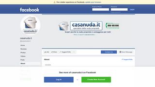 
                            12. casanuda.it - About | Facebook