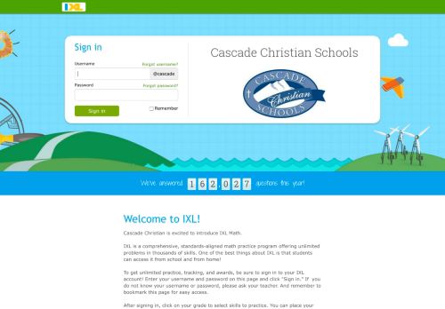 
                            7. Cascade Christian Schools - IXL.com