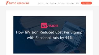 
                            8. [Case Study] How We Reduced InVision's Cost Per Signup with ...