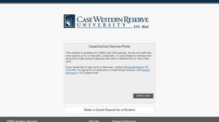 
                            10. CaseOneCard Service Portal Home - Blackboard