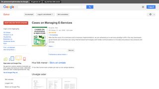 
                            11. Cases on Managing E-Services - Resultat for Google Books