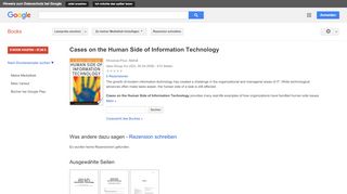 
                            8. Cases on the Human Side of Information Technology