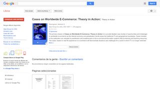 
                            9. Cases on Worldwide E-Commerce: Theory in Action: Theory in Action - Google Books Result