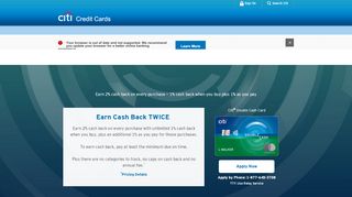 
                            10. Cash Back Credit Card - Citi® Double Cash - Citi.com - Citibank