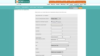 
                            2. Cash Card - IDBI Bank