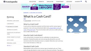 
                            10. Cash Card - Investopedia