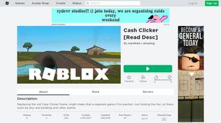 
                            12. Cash Clicker [Read Desc] - Roblox