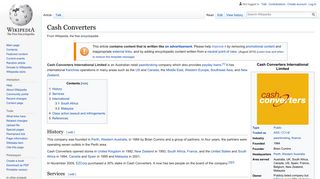 
                            10. Cash Converters - Wikipedia