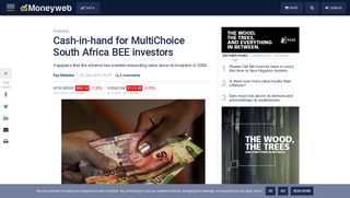 
                            12. Cash-in-hand for MultiChoice South Africa BEE investors - Moneyweb