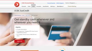 
                            11. Cash Loans | Flexible Repayment EasiCredit | OCBC Singapore