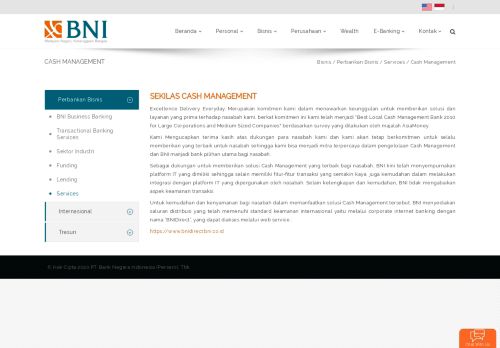 
                            3. Cash Management | BNI