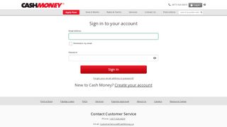 
                            8. Cash Money - Log In to Your Account