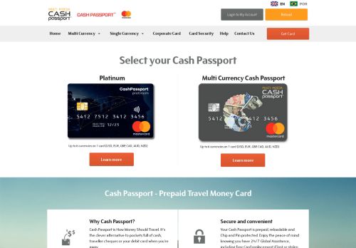 
                            1. Cash Passport Brazil | Travel Money Card | MasterCard