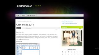 
                            2. Cash Point 2011 | justsugiono