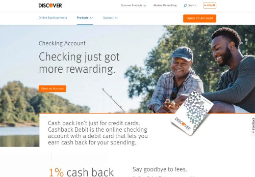 
                            8. Cashback Debit | Online Checking Account | Discover