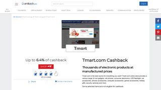 
                            12. Cashback Tmart : Electronic products at manufacturer's price