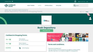 
                            9. Cashback World | Book Depository Cashback & Shopping Points