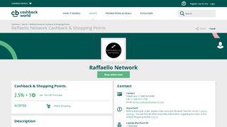 
                            13. Cashback World | Raffaello Network Cashback & Shopping Points
