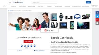 
                            3. Cashback Zapals : Electronics, Fashion, Cell Phones, Computer ...