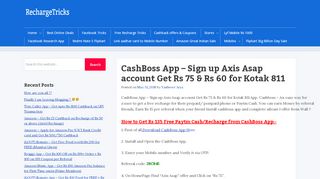 
                            4. CashBoss App - Sign up Axis Asap account Get Rs 75 & Rs 60 for ...