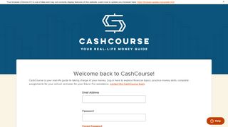 
                            3. CashCourse | Your Real-Life Money Guide > Login Page