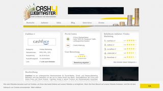 
                            3. Cashface | Infos und Erfahrungen zu cashface.de auf cash4webmaster