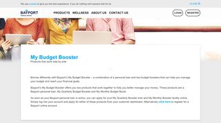 
                            12. Cashflow Loan | My Budget Booster Loan | Bayport Loans