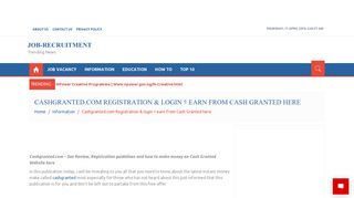 
                            3. Cashgranted.com Registration & login earn from Cash Granted here