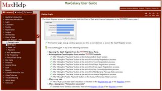 
                            10. Cashier Login - MaxGalaxy