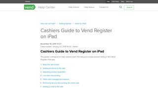 
                            6. Cashiers Guide to Vend Register on iPad – How can we help?