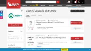 
                            3. Cashify Coupons & Offers, February 2019 Promo Codes - CouponDunia