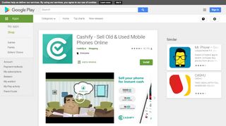 
                            2. Cashify - Sell Old & Used Mobile Phones Online - Apps on Google Play