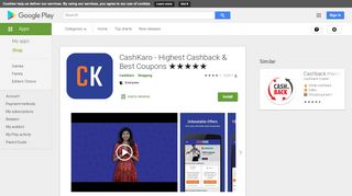 
                            4. CashKaro - Highest Cashback & Best Coupons - Apps on Google Play