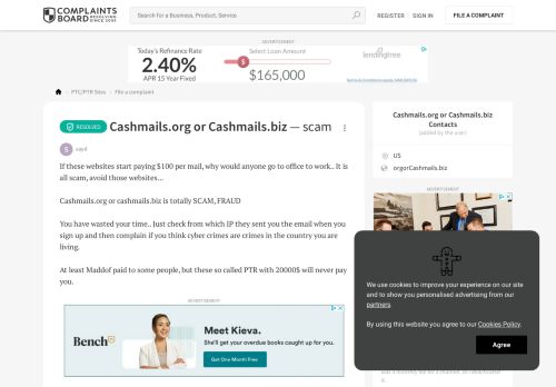 
                            10. Cashmails.org or Cashmails.biz - Scam, Review 221019 | ...