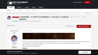 
                            12. Cashmine - 9 Cryptocurrency, 100 GH/s + Bonus mining - ...