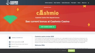 
                            5. Cashmio Casino Exclusive Bonus » 150 Free Spins In Starburst
