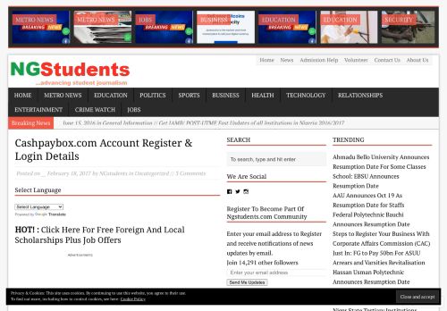 
                            1. Cashpaybox.com Account Register & Login Details – NGstudents.com