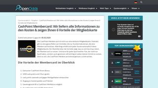 
                            8. CashPoint Membercard » Die Kosten & 6 Vorteile der Mitgliedskarte