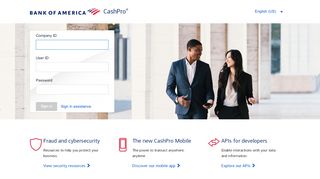 
                            3. CashPro Online - Bank of America