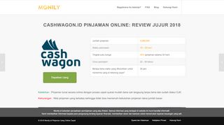
                            9. Cashwagon.id Pinjaman Online: Review Jujur 2018 - Monily.id