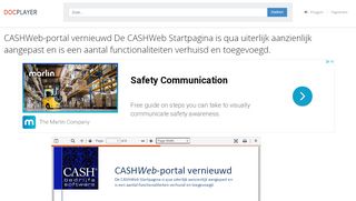 
                            10. CASHWeb-portal vernieuwd De CASHWeb Startpagina is qua uiterlijk ...