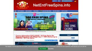 
                            13. Casino Adrenaline EXCLUSIVE / 30 Free Spins No Deposit Required