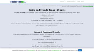 
                            9. Casino and Friends: 75 free spins + 3.000 kroner i februar 2019