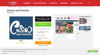 
                            7. Casino and Friends - Scor op til 250 kr. i bonus + 25 freespins i dag!