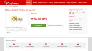 
                            4. Casino Estoril Online: Bónus sem depósito de 10€ - casino.pt