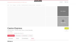 
                            10. Casino Express Menu, Menu for Casino Express, Las Condes ...