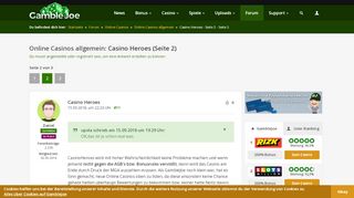 
                            6. Casino Heroes | GambleJoe Forum (Seite 2/3)