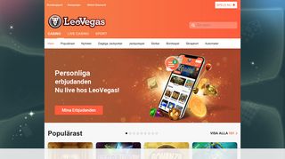 
                            1. Casino Online - LeoVegas™ | 4000 kr + 100 FS i Välkomstbonus